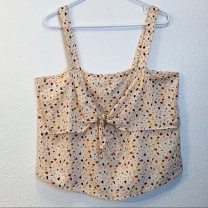 Madewell Terrazzo Tie Front size 16 Camisole NWOT